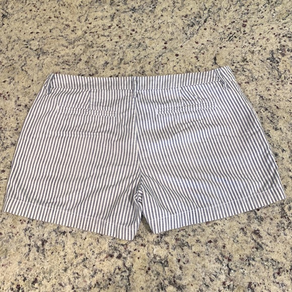 Old Navy - Shorts - Size 8 - White and Blue Pinstripe - Picture 2 of 7